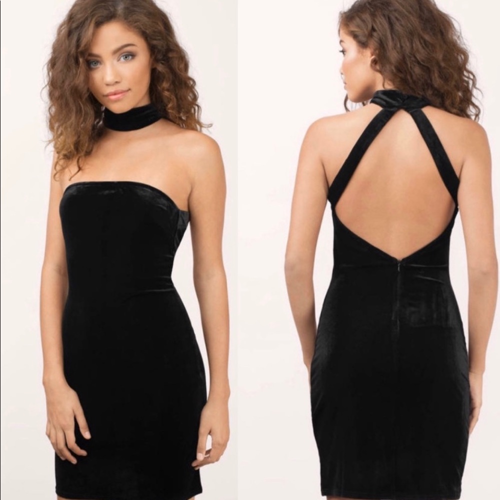 TOBI Velvet dress with beautiful back